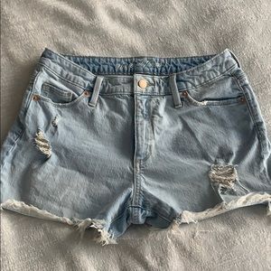Distressed Jean shorts